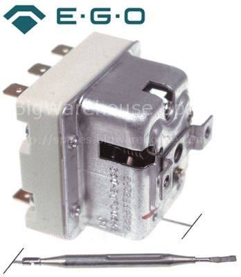 Safety thermostat switch-off temp. 132°C 3-pole 2x20/1x0.5A prob