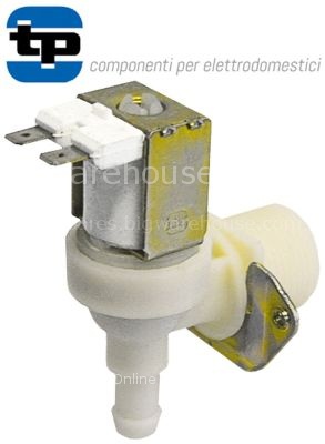 Solenoid valve single angled 230VAC inlet 3/4" outlet 11,5mm DN1