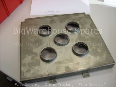 Guide plate for combi-steamer for gas burner