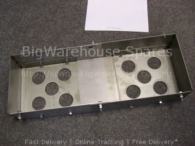 Burner chamber for combi-steamer for gas burner