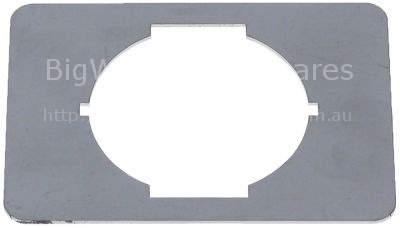 Fixing plate for rotary switch L 80mm W 60mm thickness 1mm