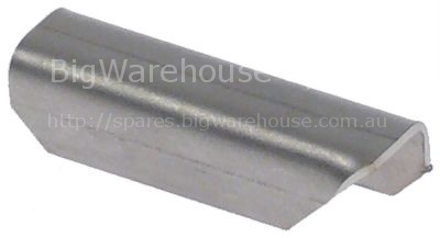 Protective plate lower for glass plate combi-steamer H 8mm W 8mm