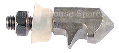Door catch with spigot 2-stage L 30mm H 17mm H1 18mm total lengt