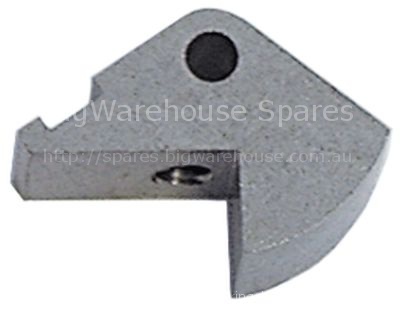 Catch hook L 27mm W 12mm H 19,6mm hole ø 4mm