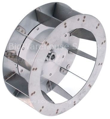 Fan wheel D1 ø 220mm H1 78mm blades 12 D2 ø 11mm D3 ø 16mm H2 29