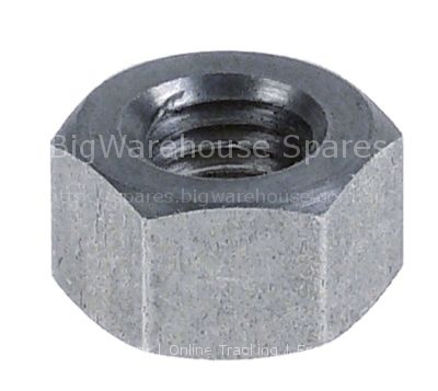 Nut thread M10x1.5 H 10mm SS WS 17 Qty 1 pcs DIN/ISO DIN 934 / I
