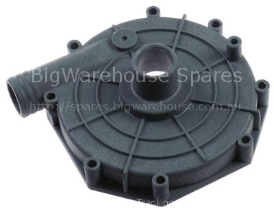 Pump cover OLYMPIA inlet ø 29 mm outlet ø 28 mm ø 132 mm ID ø 12