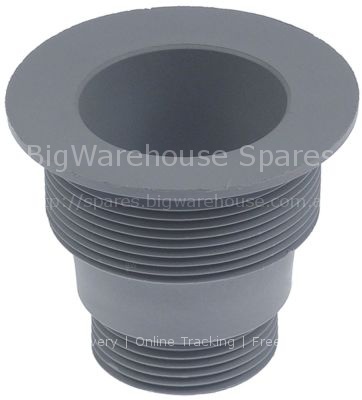 Drain fitting thread 2"/1¼" H 64mm ID ø 43mm