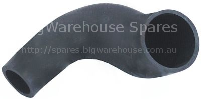 Formed hose S-shape warewashing equiv. no. 16170