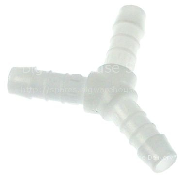 Y-piece plastic hose ø 10-10-10mm 3-way
