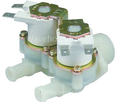 Solenoid valve double straight 230VAC inlet 3/4" outlet 10mm DN1