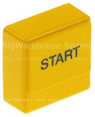 Push button size 23x23mm yellow START