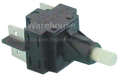 Momentary switch unit 2NO 250V 16A connection male faston 6.3mm