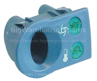 Element holder blue-grey mounting pos. left temperature / pump i
