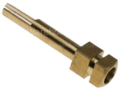 Gas tap spindle shaft ø 8x6.5mm shaft L 44/17mm for knob suitabl