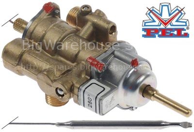 Gas thermostat PEL type 25ST up to 280°C gas inlet M16x1.5 (tube