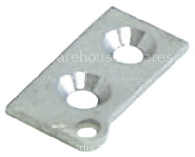 Hinge bearing without bolt mounting pos. lower