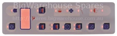 Keypad foil SAGI suitable for for ice maker L 200mm W 60mm butto