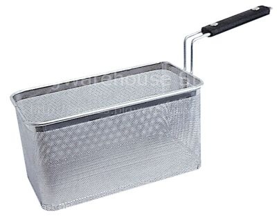 Pasta basket L1 290mm W1 150mm H1 150mm stainless steel