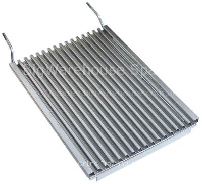 Chargrill grid L 510mm W 380mm H 50mm stainless steel for chargr