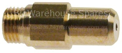 Gas injector thread M10x1 WS 12 bore ø 1,55mm