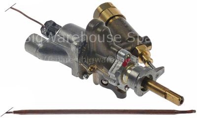 Gas thermostat SABAF t.max. 300°C gas inlet pipe flange bypass n