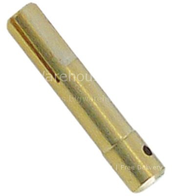 Gas tap spindle shaft ø 8x6.5mm shaft L 33/15mm suitable for 630