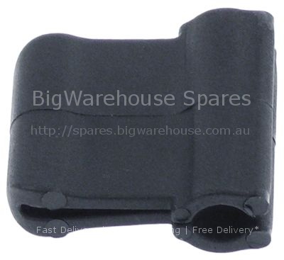 Tube handle ø 8mm L 30mm plastic