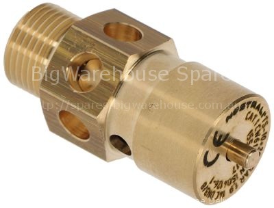 Safety valve connection 3/8" triggering pressure 1,9bar approval