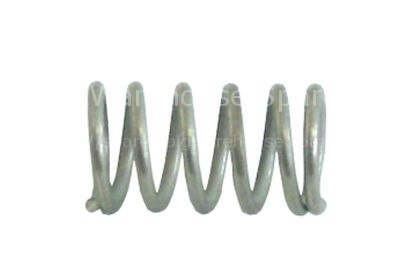 Compression spring ø 15mm L 27mm wire gauge ø 1,8mm windings 5