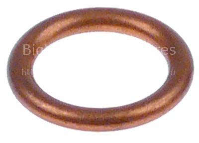 Gasket copper ED ø 18,7mm ID ø 13,2mm thickness 2,5mm for coffee