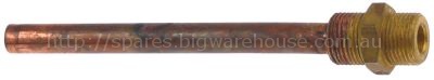 Injector pipe boiler tube ø 10mm pipe length 112mm T1: 3/8" T2: