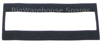 Gasket for display L 110mm W 55mm thickness 2mm Neoprene