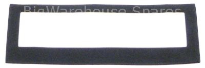 Gasket for keypad L 144mm W 55mm thickness 2mm Neoprene