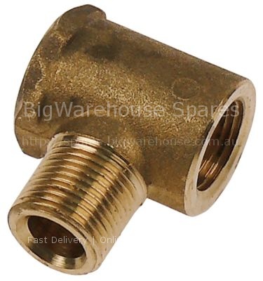 T-piece thread 3/8" ET - 3/8" IT - 1/4" IT L 31mm for filling va