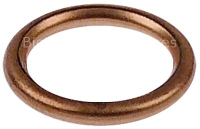 Gasket copper ED ø 23mm ID ø 17mm thickness 3mm for thread 3/8"