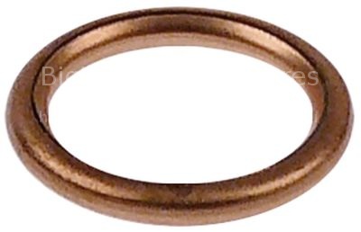 Gasket copper ED ø 23mm ID ø 17mm thickness 3mm for thread 3/8"