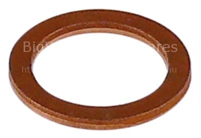 Flat gasket copper ED ø 25mm ID ø 18mm thickness 2mm