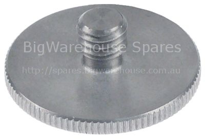 Thumb screw thread M8x1.25 thread L 8mm ø 30mm H 3mm SS mounting
