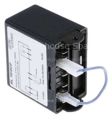 Level relay 115V voltage AC 50/60Hz 8A connection male faston 6.