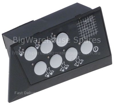 Keypad unit buttons 7 suitable for Astoria / Wega L 120mm W 75mm