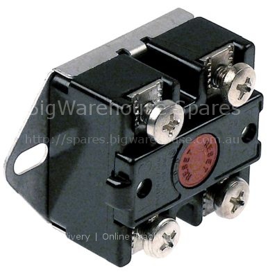 Bi-metal safety thermostat switch-off temp. 120°C 2NC 2-pole 25A