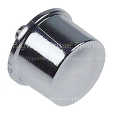 Push button mounting ø 14,3mm chrome-plated
