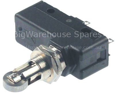 Microswitch with roller plunger 230V 16A 1CO connection screw L1
