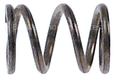 Compression spring ø 11,3mm L 16mm wire gauge ø 1,5mm for steam-