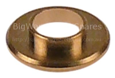 Bush for steam tap D1 ø 14,7mm ID ø 7,2mm H 3,5mm brass