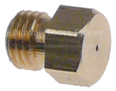 Nozzle hole ø 0,6mm L 4mm thread M6x0.75 thread L 5mm