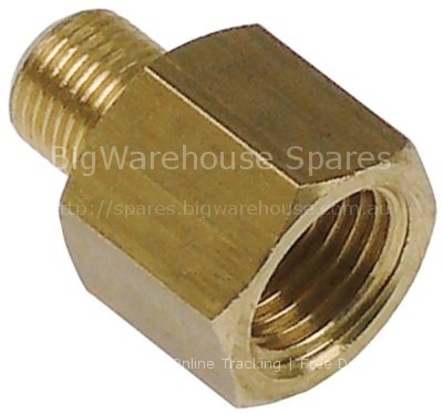 Reducer thread 1/4" IT - 1/8" ET brass WS 17