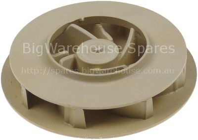 Impellor ø 102 mm H 21 mm rotation direction right thread M10L s