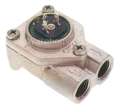 Flow meter thread 1/4" stainless steel with LED plug connection